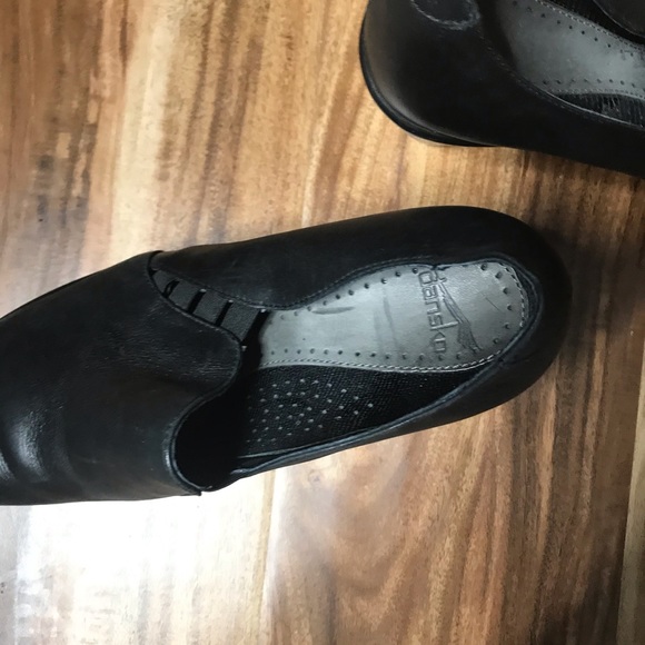 DANSKO BLACK LEATHER RAPHAEL CLOGS SIZE EU 37 - Picture 3 of 6